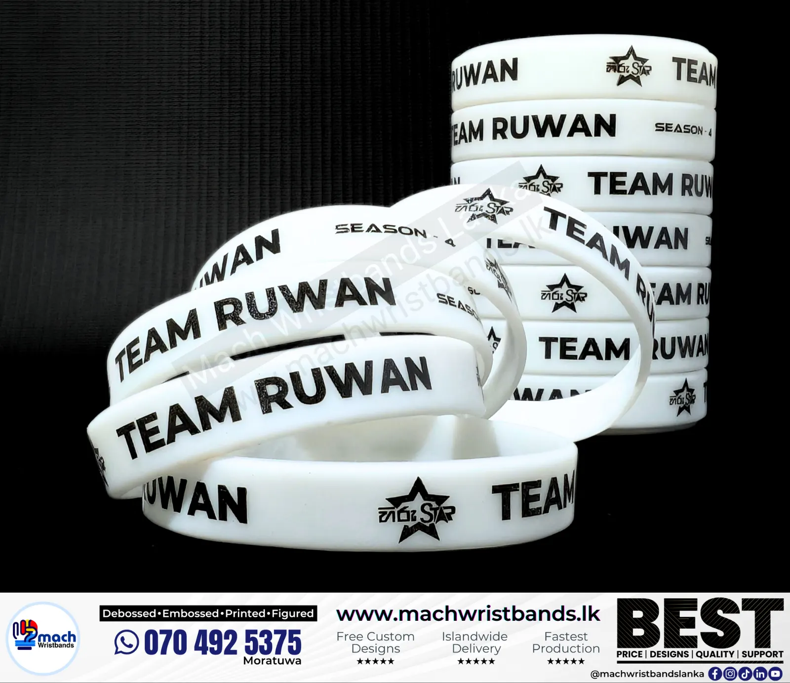Printed event wrist bands Lanka